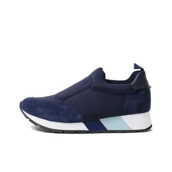 LONGCHAMP Wear-Resistant Low-Top Casual Shoes Women's Blue Black