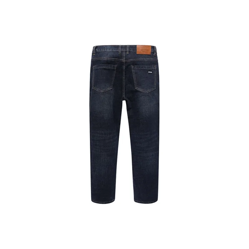 Jeep Jeans Men Dark Blue Fleece Lined-1