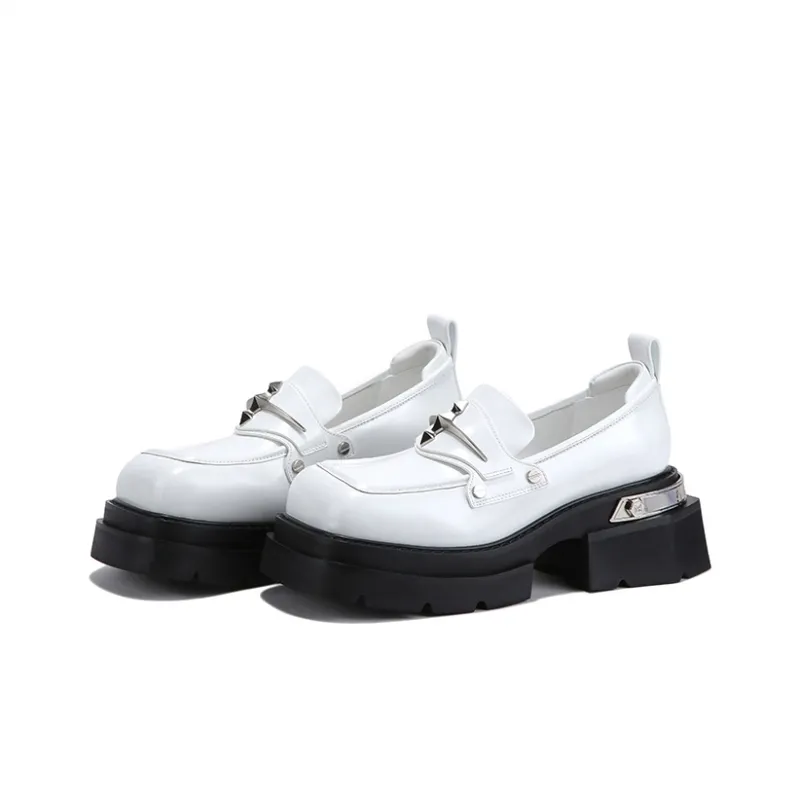 BELLALILY Loafers Women's Low Top Black-7
