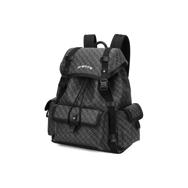 PIERRE CARDIN Commute Versatile Men's Backpack Men's Travel Backpack Tubas Men's Gray-2