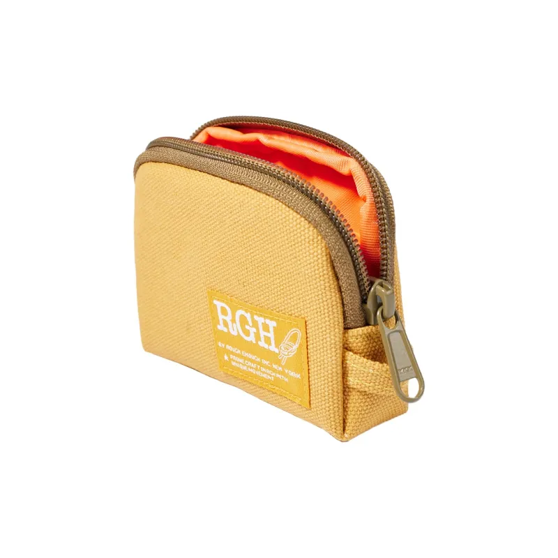 Rough Enough Canvas Canvas Bag Card Holder Coin Purse Regular Unisex Saffron-1