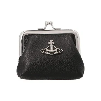 Vivienne Westwood Calfskin Coin Purse Women's Black