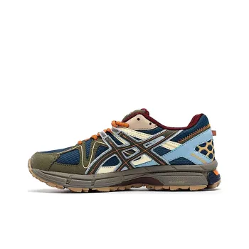 Asics Gel Kahana 8 Anti Slip Wear Resistant Breathable Coverage Support Low Top Running Shoes Men's Blue Brown