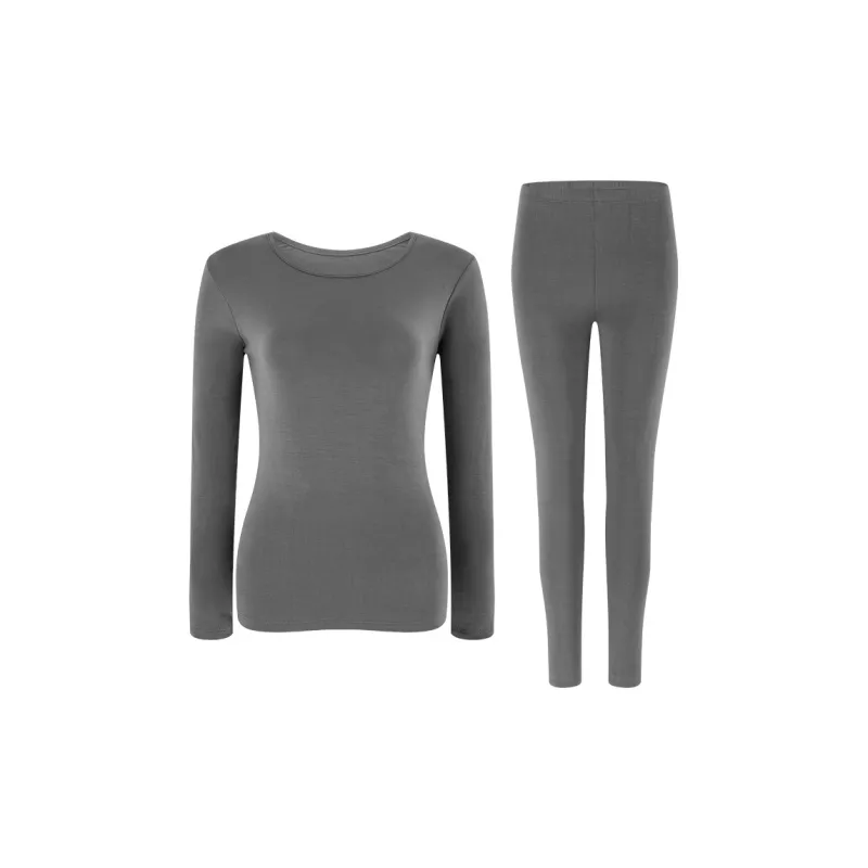 FENTENG Underwear Top Thermal Set Autumn Top And Pants Women's-5
