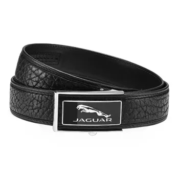 JAGUAR Advanced Wild Buffalo Leather Business Automatic Buckle Leather Belts Men's Width  3.5cm