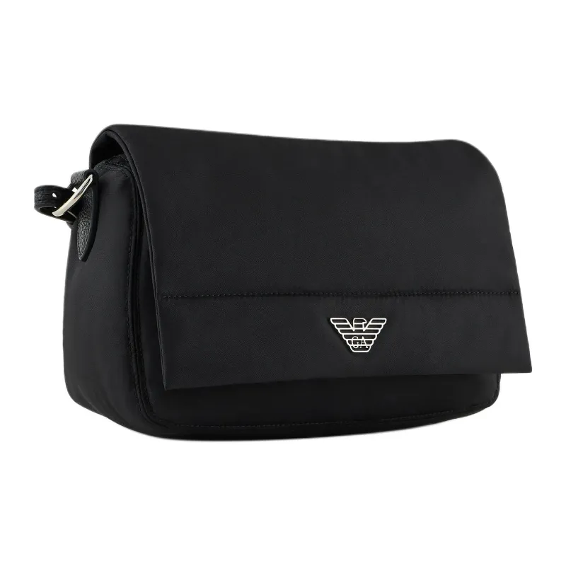 EMPORIO ARMANI Recycled Polyamide Material Crossbody Bag, Shoulder Bag Women's Black-1