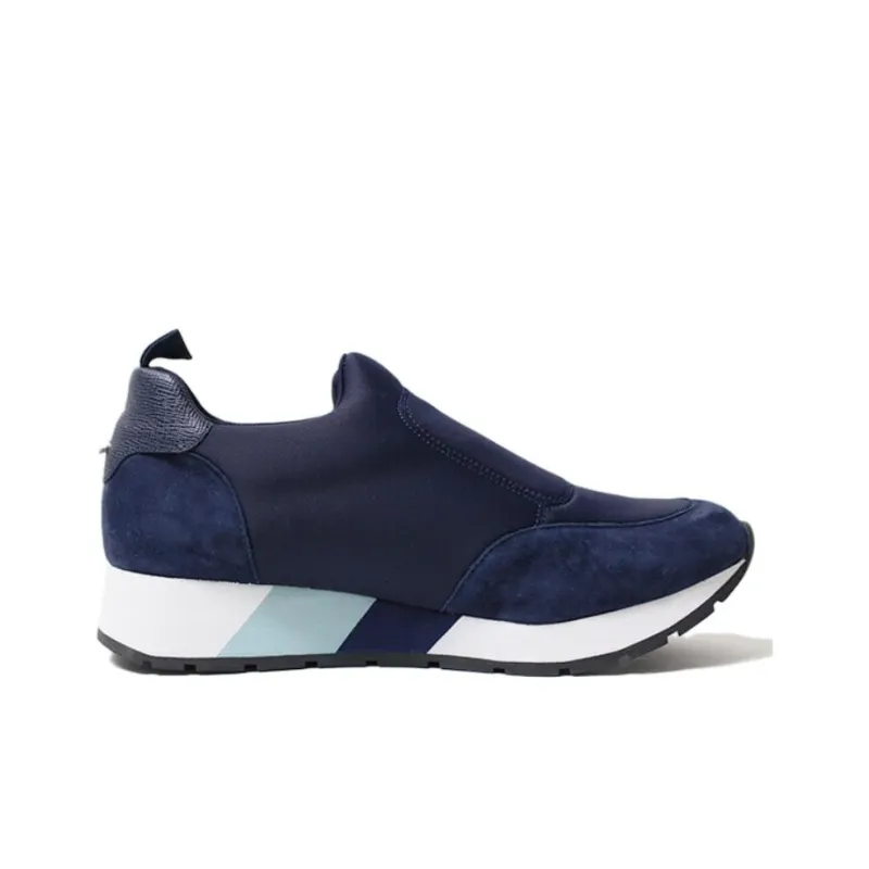 LONGCHAMP Wear-Resistant Low-Top Casual Shoes Women's Blue Black-1