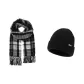 Black Scarf+Black Hats & Caps