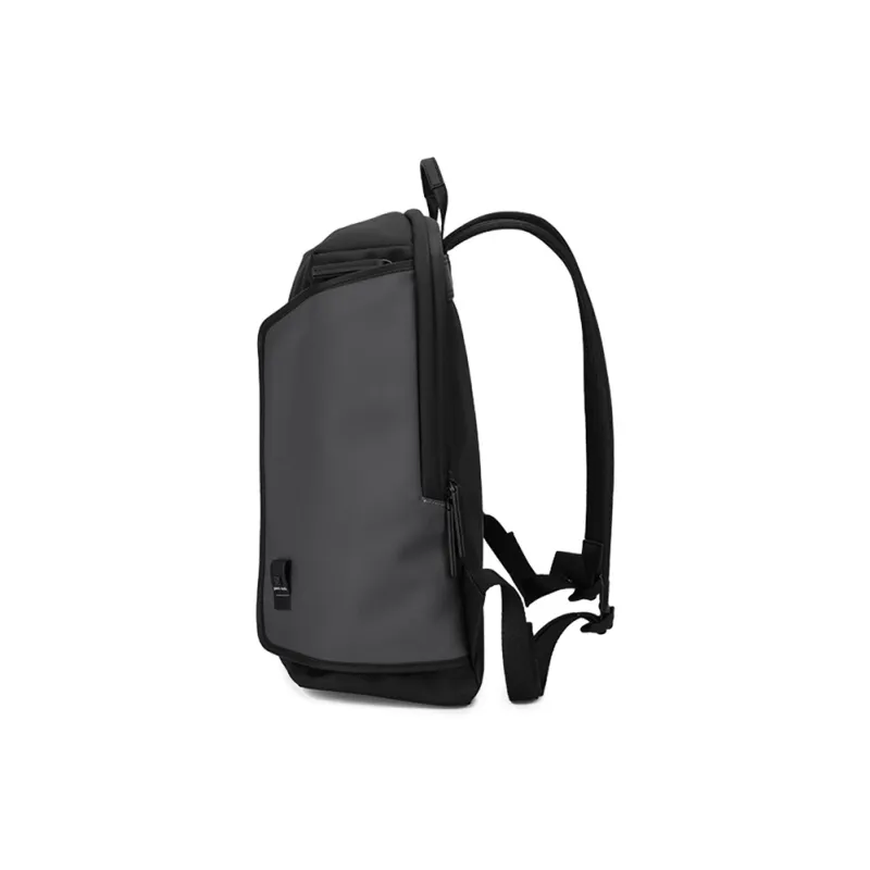 PIERRE CARDIN Fabric Backpack Large Size Unisex Black-4