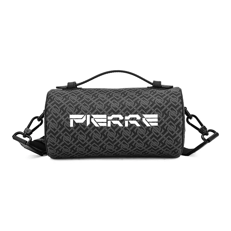 PIERRE CARDIN Pvc Pillow Bag Shoulder Bag Regular Men's Gray-1