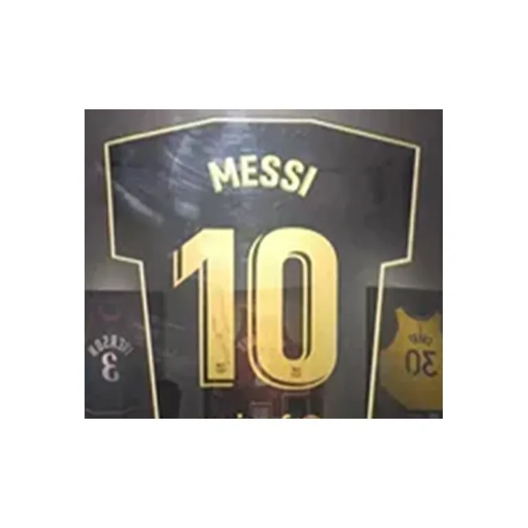 Yi Shot Jersey Messi Signed Sports Apparel Includes Icon Certificate Framed For Collecting-3