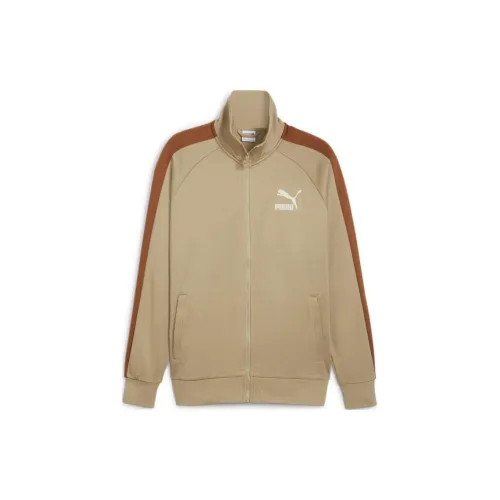 PUMA T7 ICONIC Track Jacket S PT Jackets Coats Men's Khaki