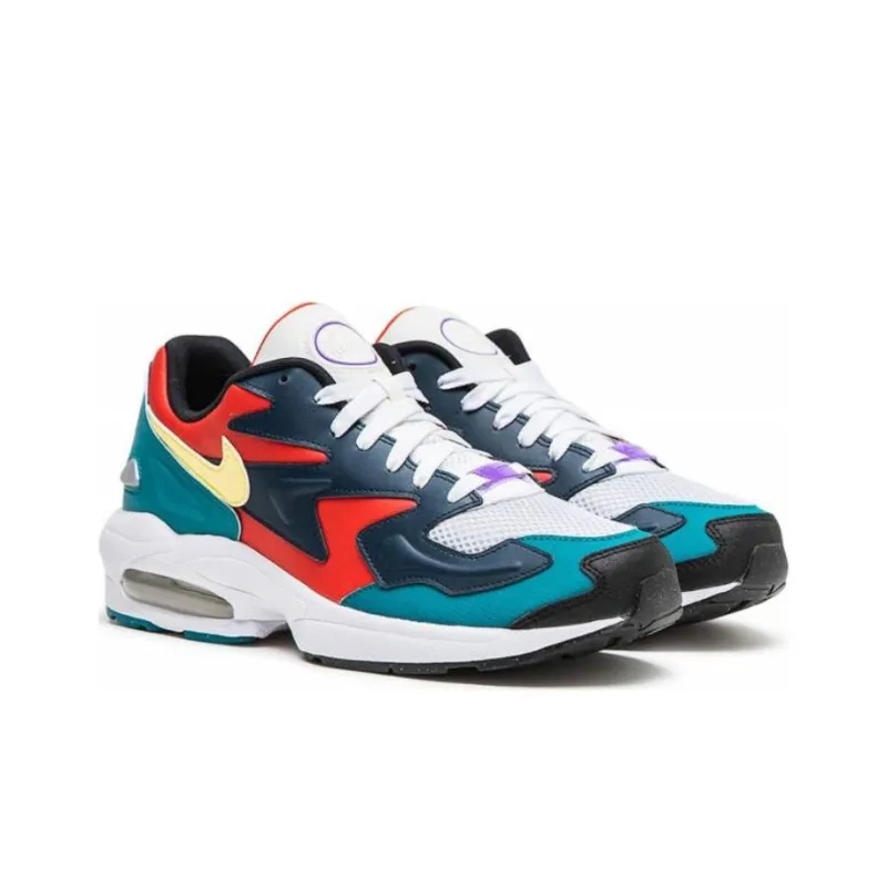 Nike Air Max2 Light Habanero Red Navy Emerald-2