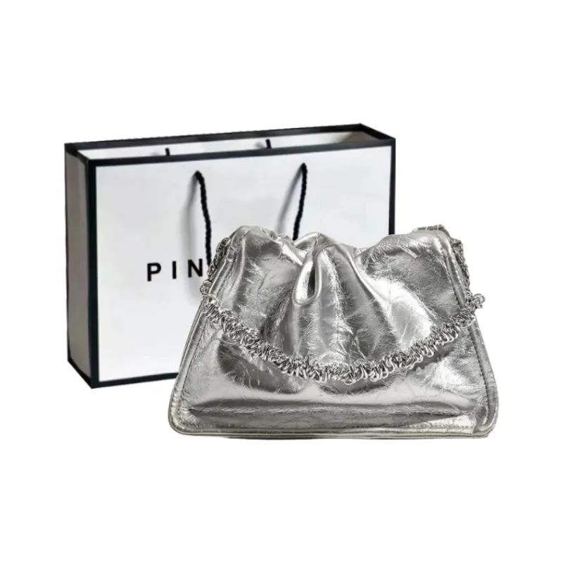 PINK·LAND Pu Material Shoulder Bag Handbag Shoulder Bag Crossbody Bag Regular Women's Black/Qiang/Silver/Havana-10