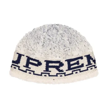 Supreme Sherpa Logo Beanie