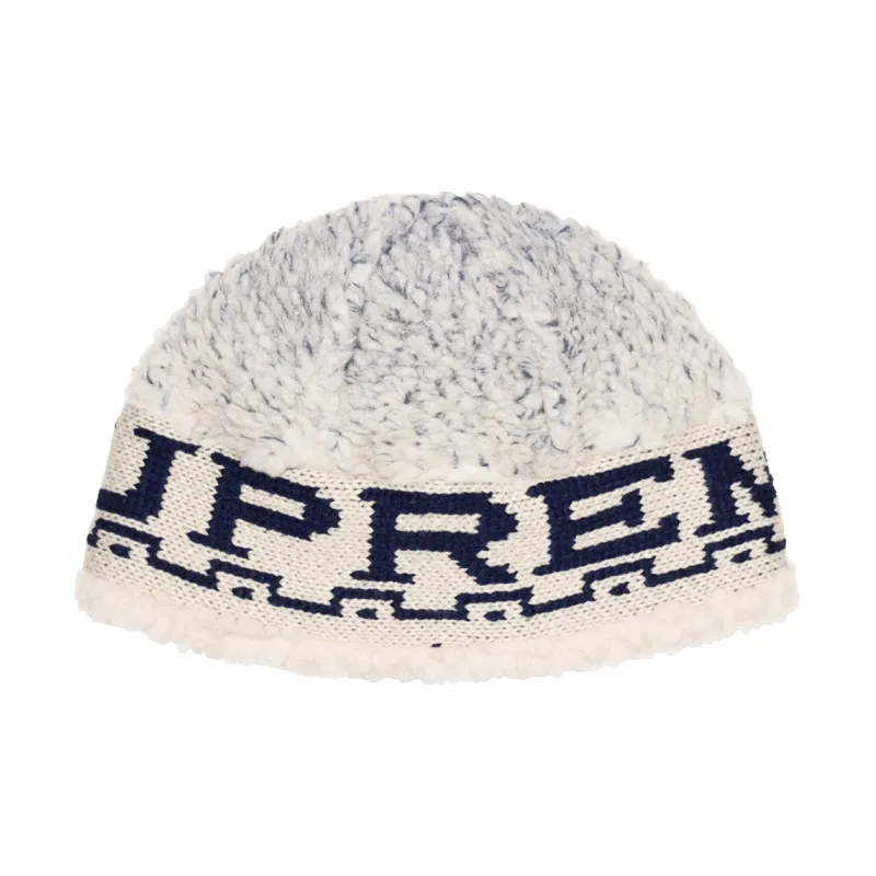 Supreme Sherpa Logo Beanie-0
