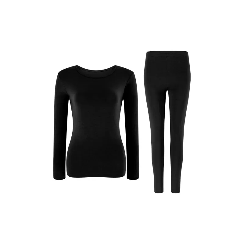 FENTENG Underwear Top Thermal Set Autumn Top And Pants Women's-10