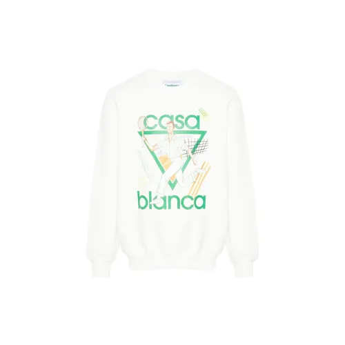 CASABLANCA Sweatshirts Unisex White