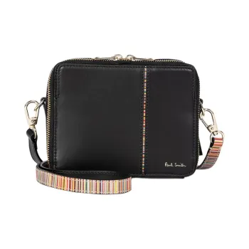 Paul Smith Cow Leather Camera Bag, Shoulder Bag, Crossbody Bag Regular Women's Black