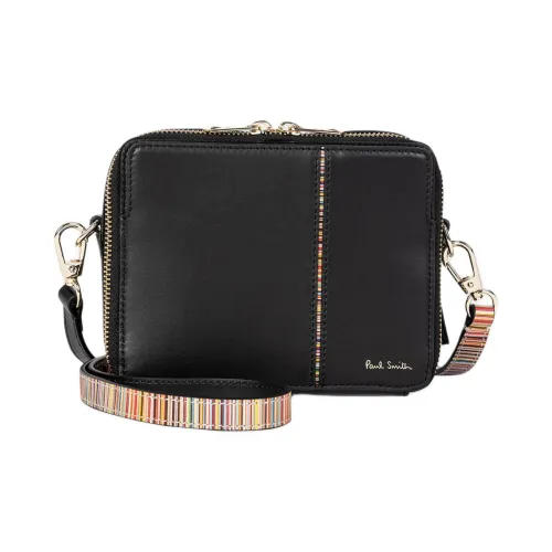 Paul Smith Cow Leather Camera Bag, Shoulder Bag, Crossbody Bag Regular Women's Black