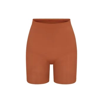 SKIMS SEAMLESS SCULPT MID THIGH SHORT Underpants Women's BRONZE/Bronze