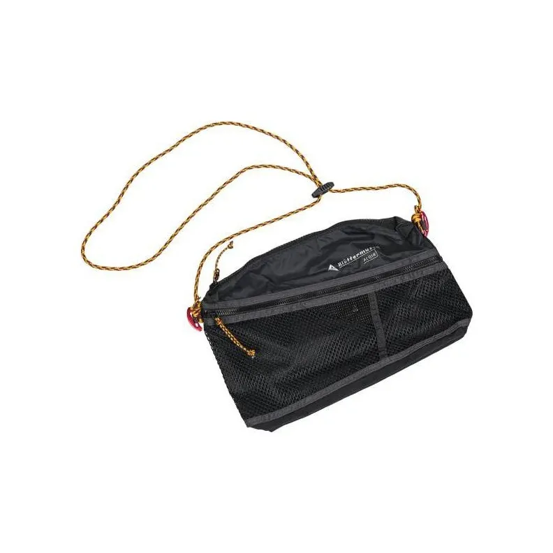 KLATTERMUSEN Recycled Polyamide Fanny Pack Crossbody Bag Shoulder Bag Large Size Unisex Raven Black-1