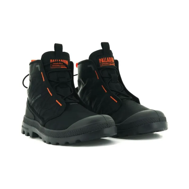 Palladium Pampa Canvas Shoes Unisex High Top Black-3