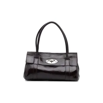 Mulberry Patent Leather One Shoulder Handbags Women's Dark Red