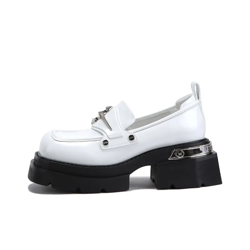 BELLALILY Loafers Women's Low Top Black-5