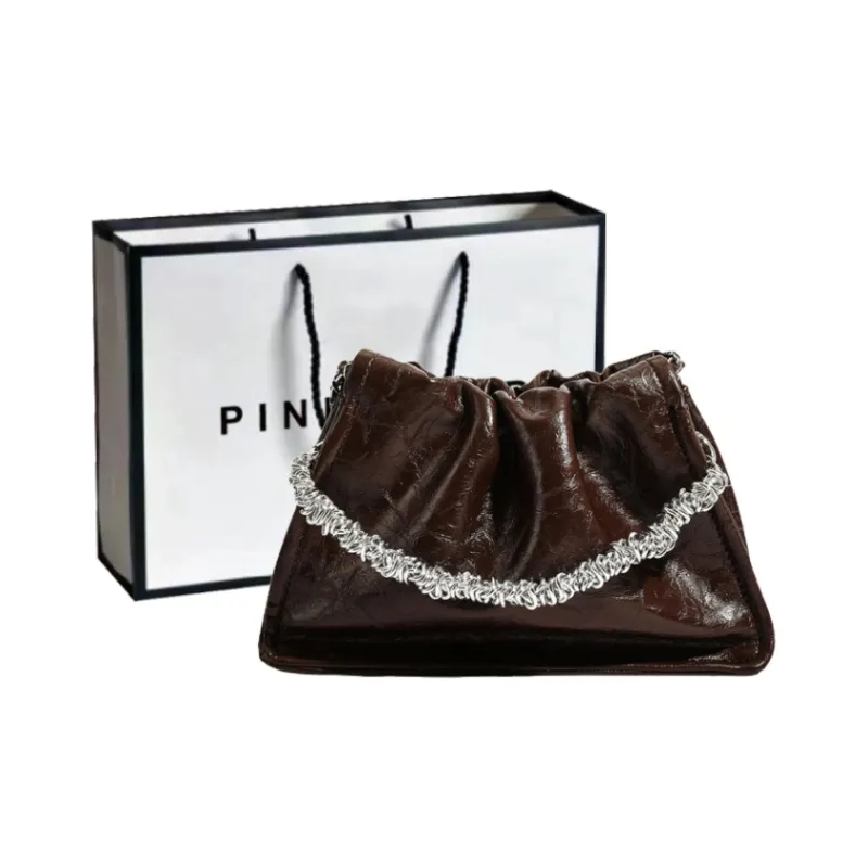 PINK·LAND Pu Material Shoulder Bag Handbag Shoulder Bag Crossbody Bag Regular Women's Black/Qiang/Silver/Havana-15