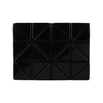 ISSEY MIYAKE PVC Card Holder Wallet Women's Black