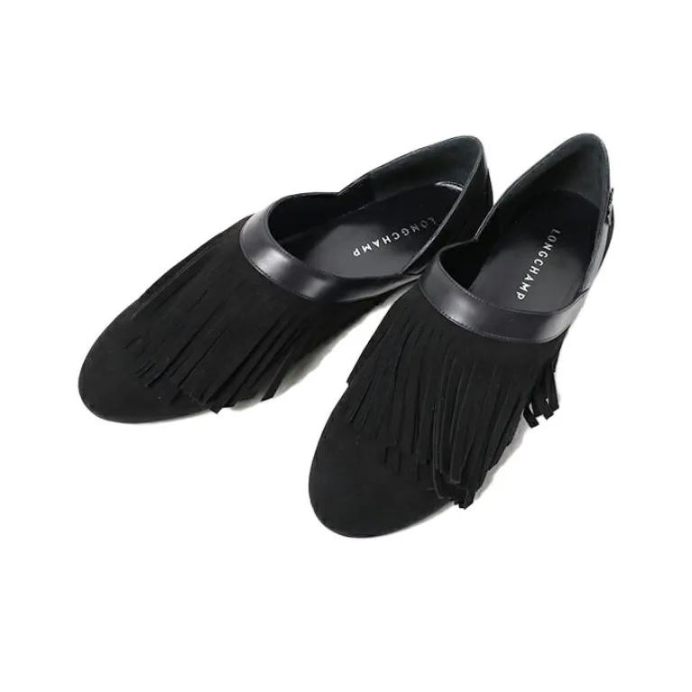 LONGCHAMP Casual Single Shoes Women's Black-4