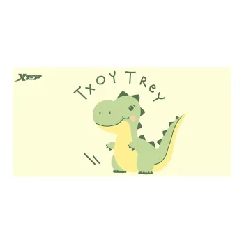 XTEP Letter Cartoon Tyrannosaurus Rex Bath Towel Quick Dry Absorbent Kids'
