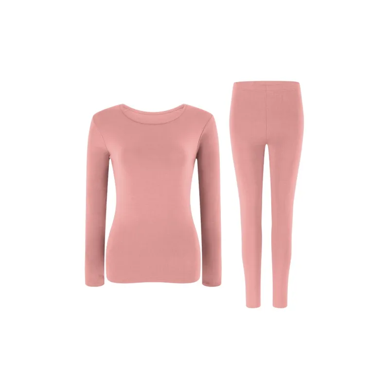 FENTENG Underwear Top Thermal Set Autumn Top And Pants Women's-9