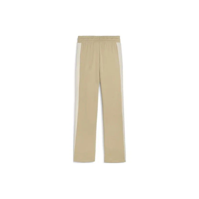 PUMA ICONIC T7 Straight Leg Track Pants TR Knitted Sports Pants Women's Khaki-1