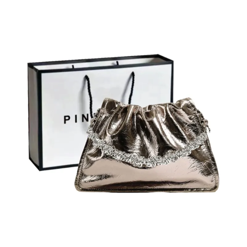 PINK·LAND Pu Material Shoulder Bag Handbag Shoulder Bag Crossbody Bag Regular Women's Black/Qiang/Silver/Havana-5