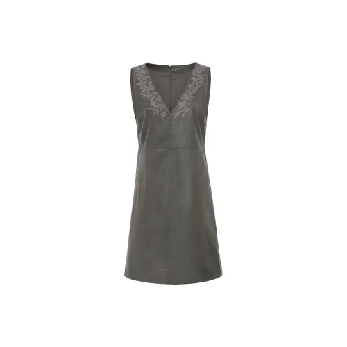 VGRASS STUDIO Sleeveless Dresses Women's Courtyard Gray