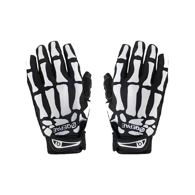 GXT Riding Equipment Cycling Glove Outdoor Unisex Polyester White Multicolor Green-0