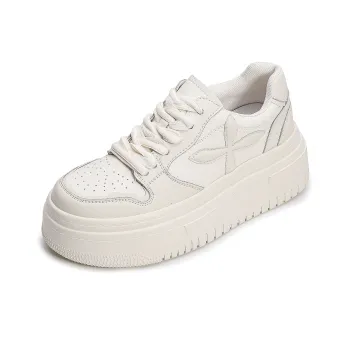 Help Anti Slip Wear Resistant Low Top Skateboard Shoes Women's White