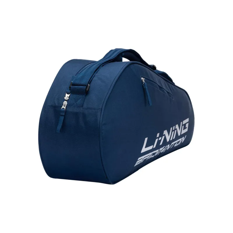 LiNing Badminton Series Polyester Handbag, Shoulder Bag, Badminton Racket Bag, Storage Bag Unisex Navy Blue-2