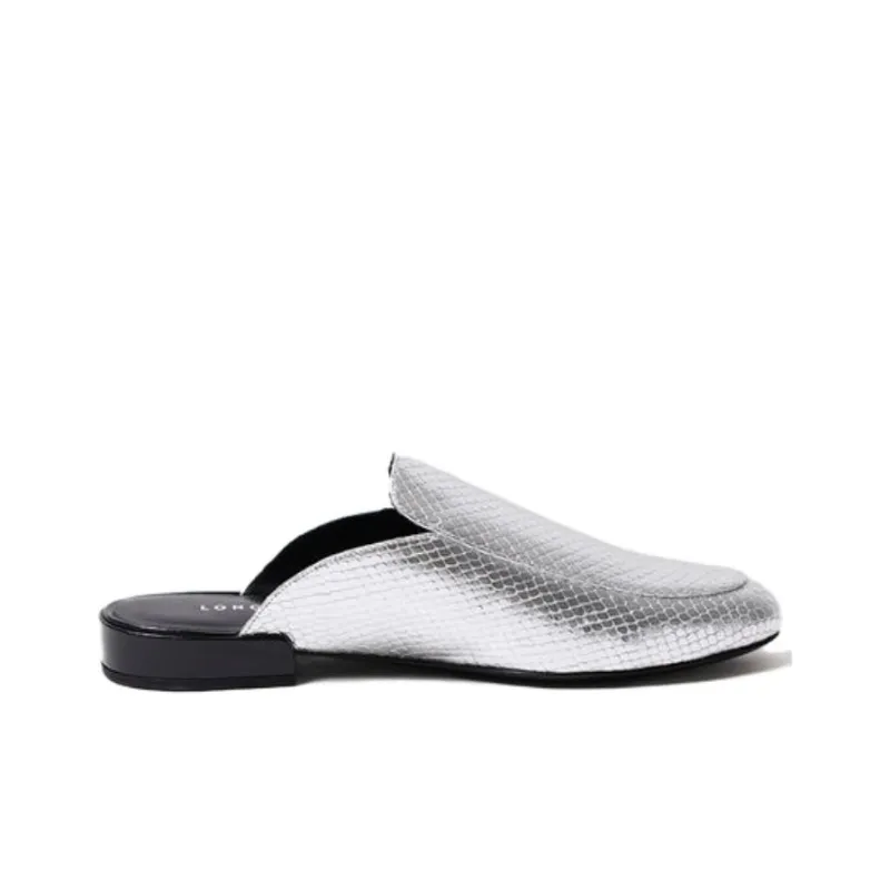 LONGCHAMP Closed Toe Slippers Women's Silver-1