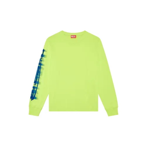 DIESEL T-Shirts Men Neon Green