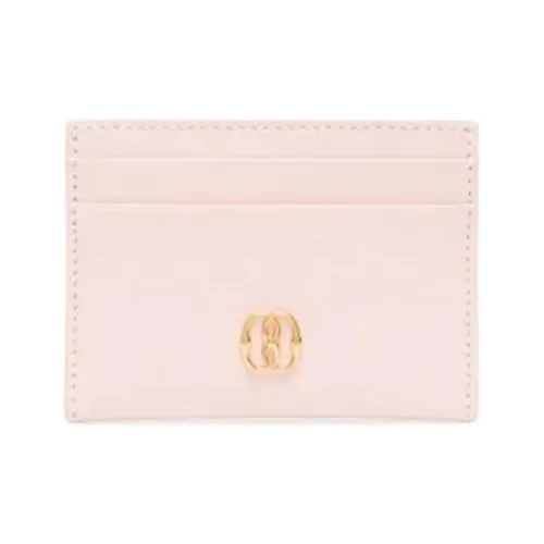BALLY Cow Leather Card Holder Women's Light Pink