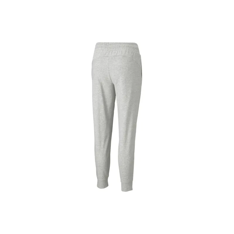 PUMA Knitted Sports Pants Women's Light Gray-1