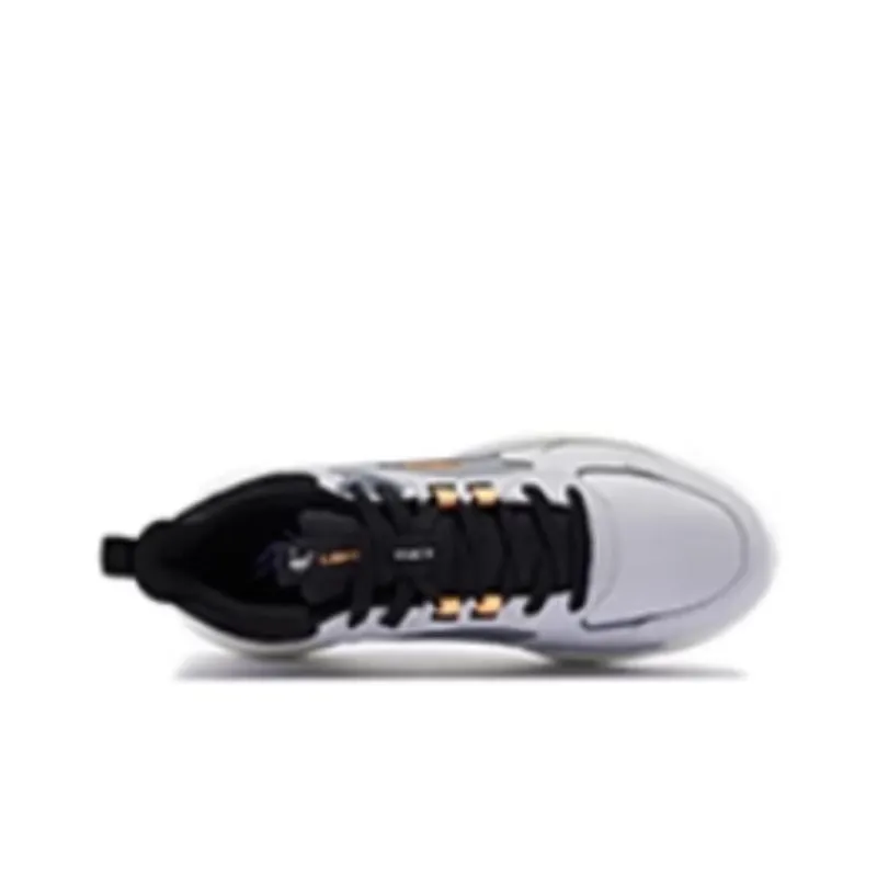 QIAODAN Anti Slip Wear Resistant Low Top Running Shoes Men's Gray Black-3
