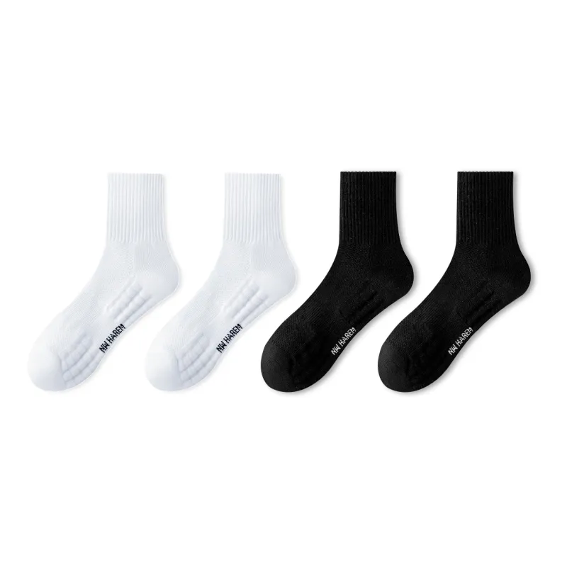LUOLIAN Mid Calf Socks Men's 4 Pack-0