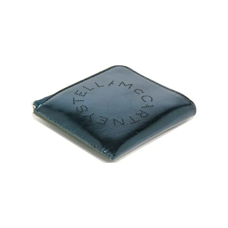 Stella McCartney Recycled Polyester Card Holder, Wallet Women's Dark Green-2