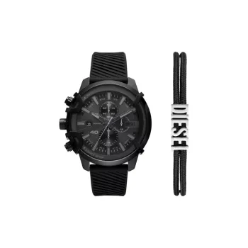 DIESEL Wrist Watch Automatic Mechanical Movement Silicone Strap Black Dial Men's Watches DZ4650SET