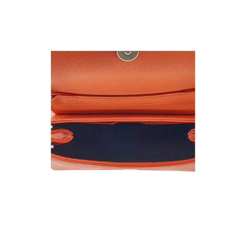 Vivienne Westwood Cow Leather Crossbody Bag Shoulder Bag Set Women's Orange-9