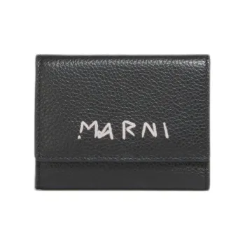 MARNI Calfskin Key Pouch Men's Black